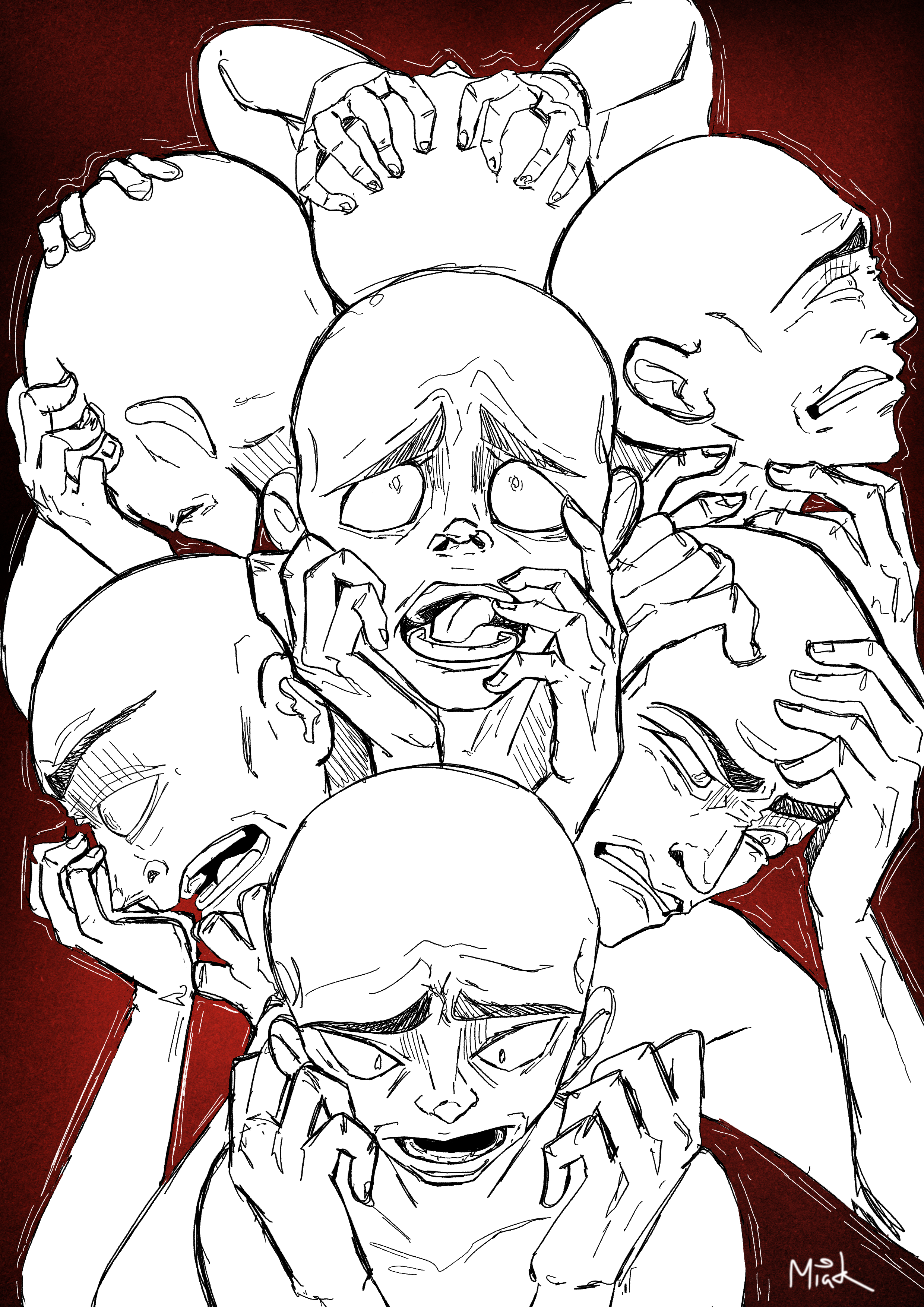 Agony A4 Print