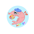 Artist Shrimp Button
