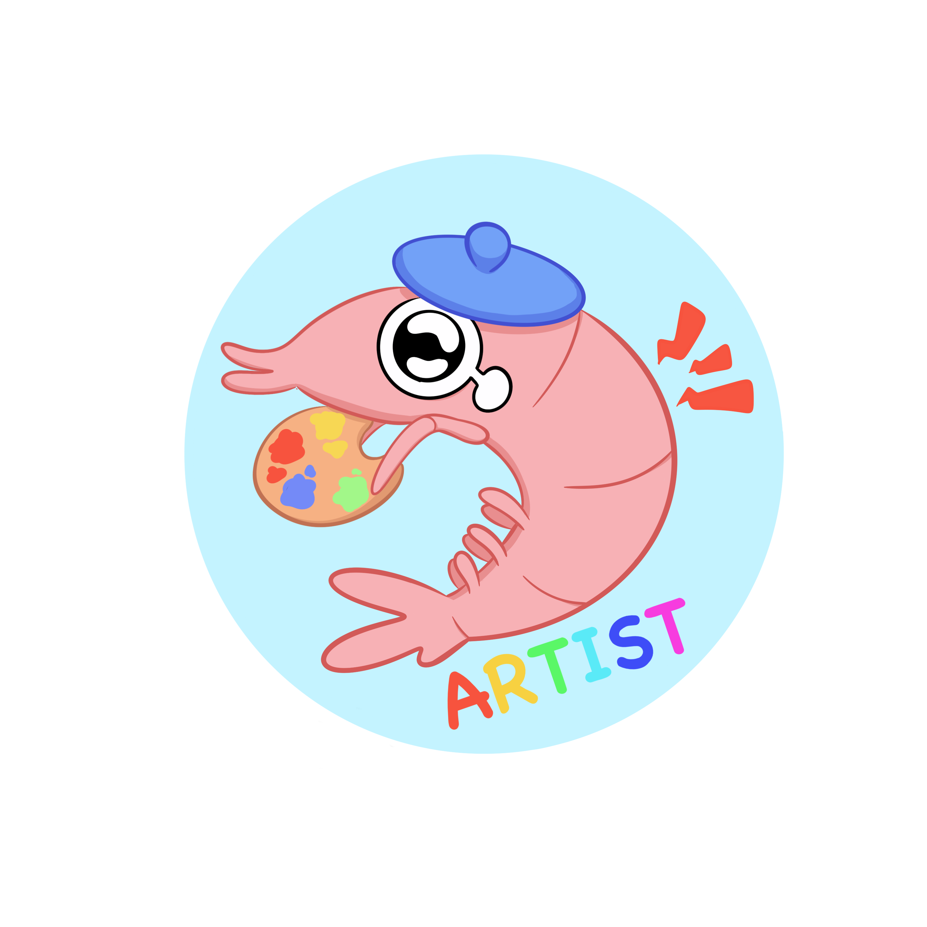 Artist Shrimp Button