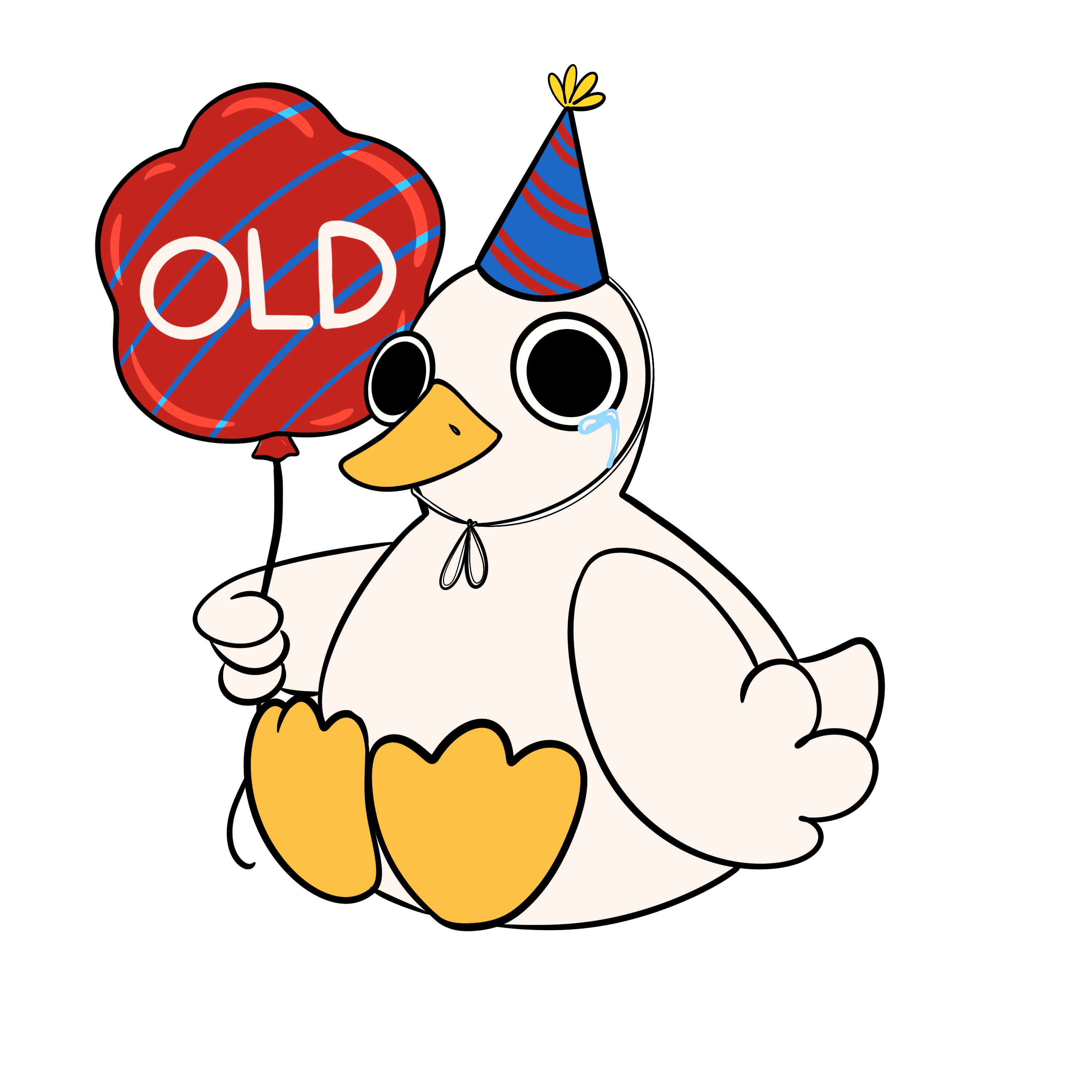 Old Duck Sticker