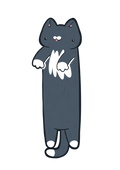 Hanging Black Cat Bookmark