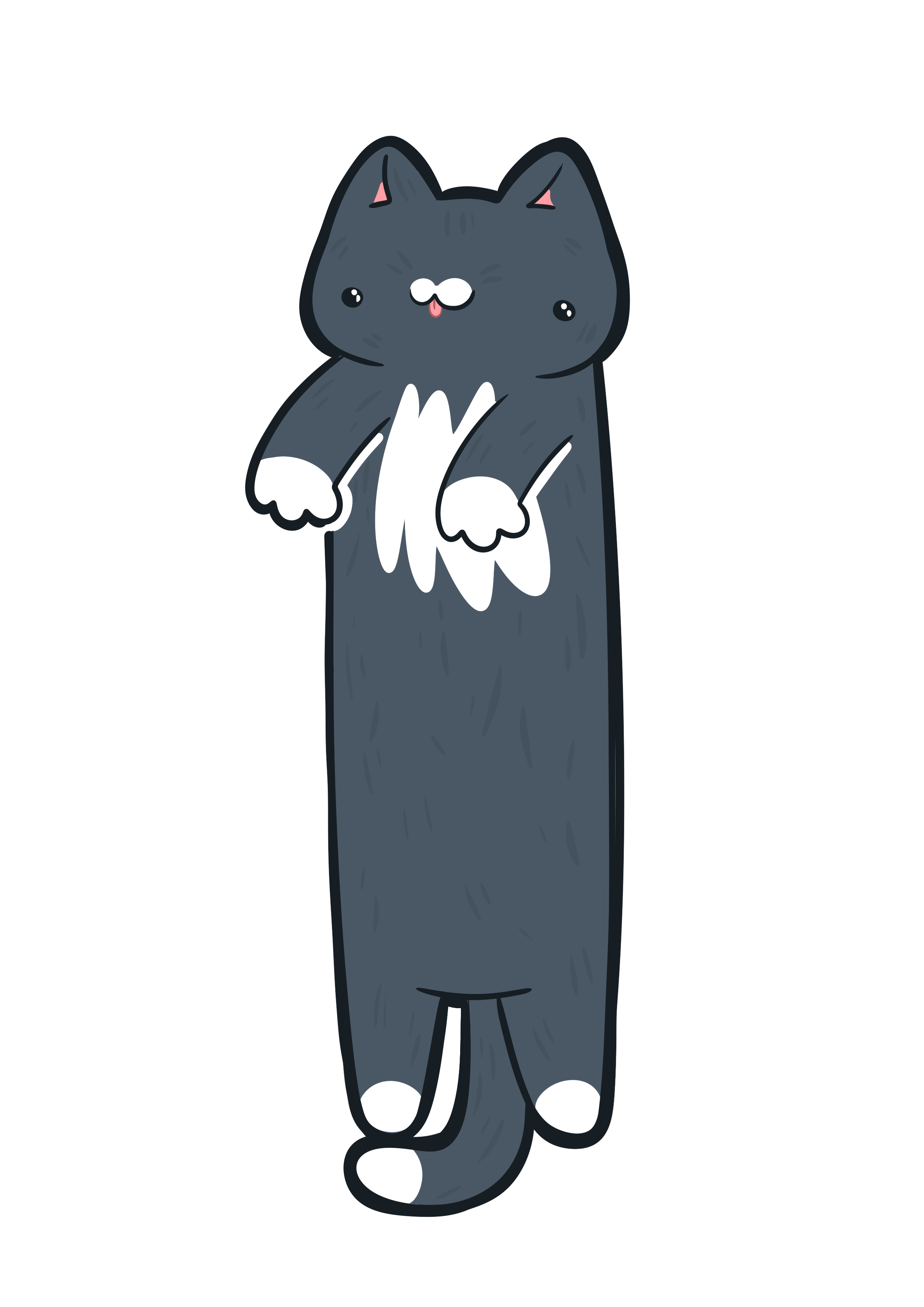 Hanging Black Cat Bookmark