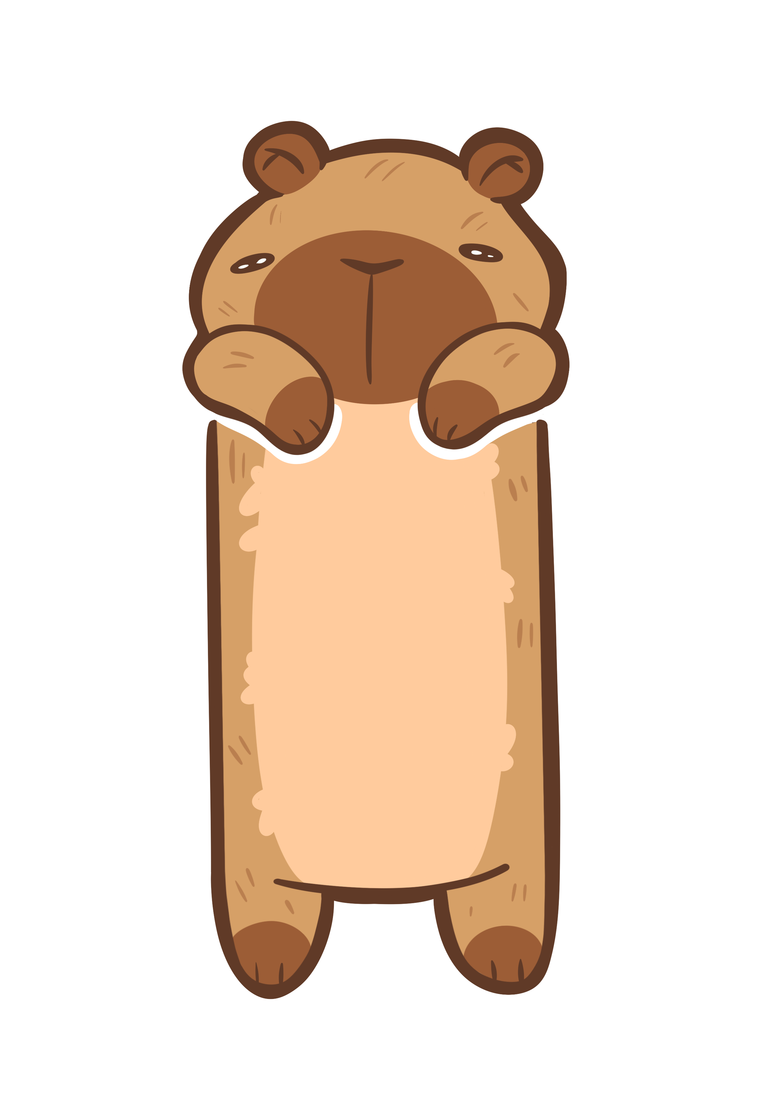 Hanging Capybara Bookmark