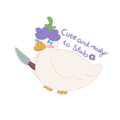 Stabby Duck Sticker