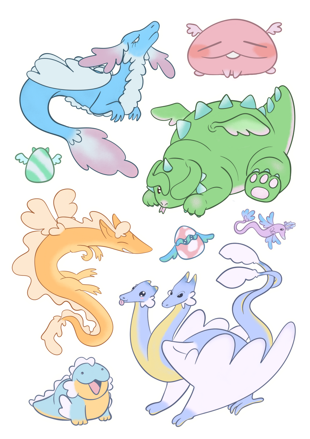 Dragons Sticker Sheet