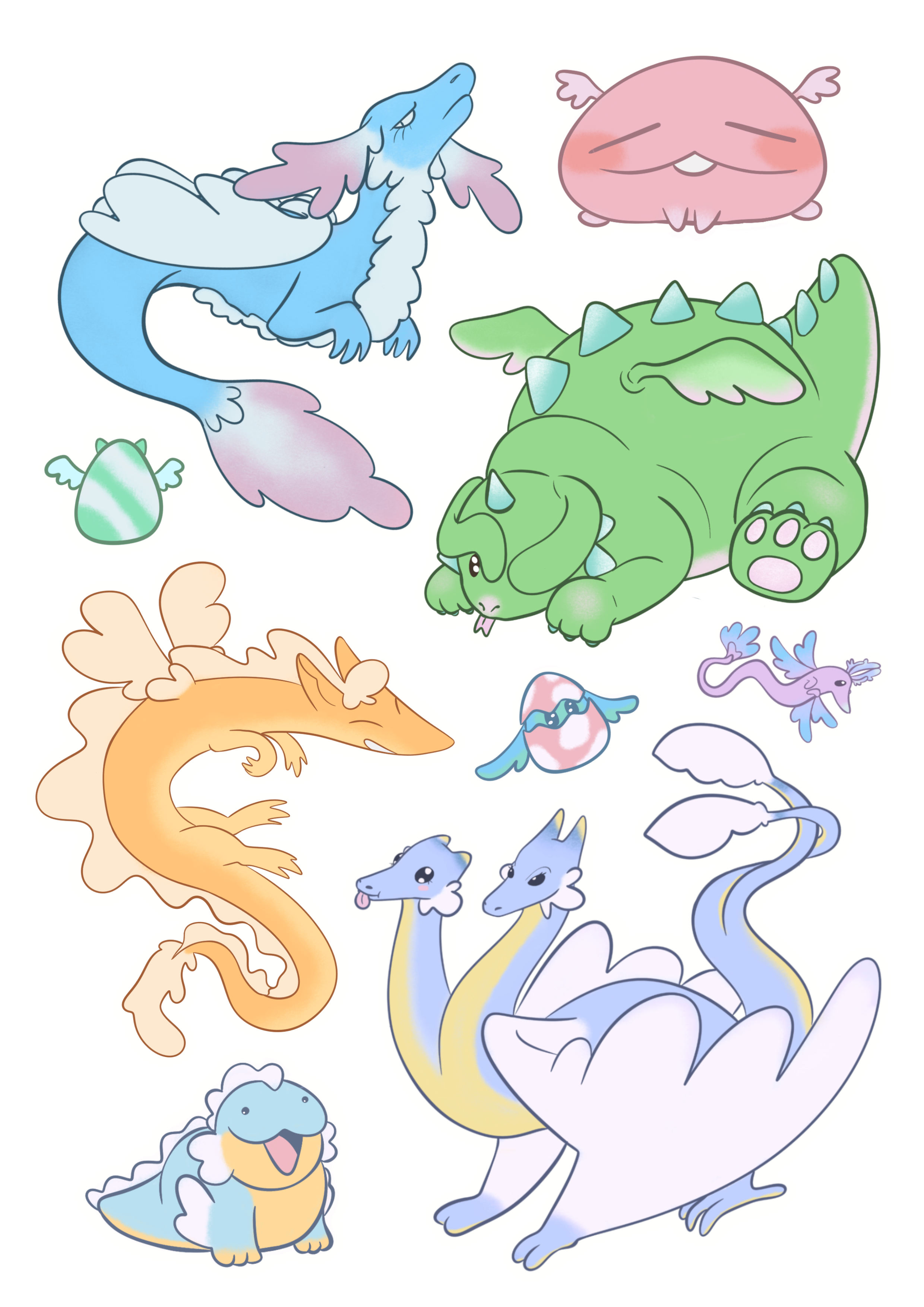 Dragons Sticker Sheet