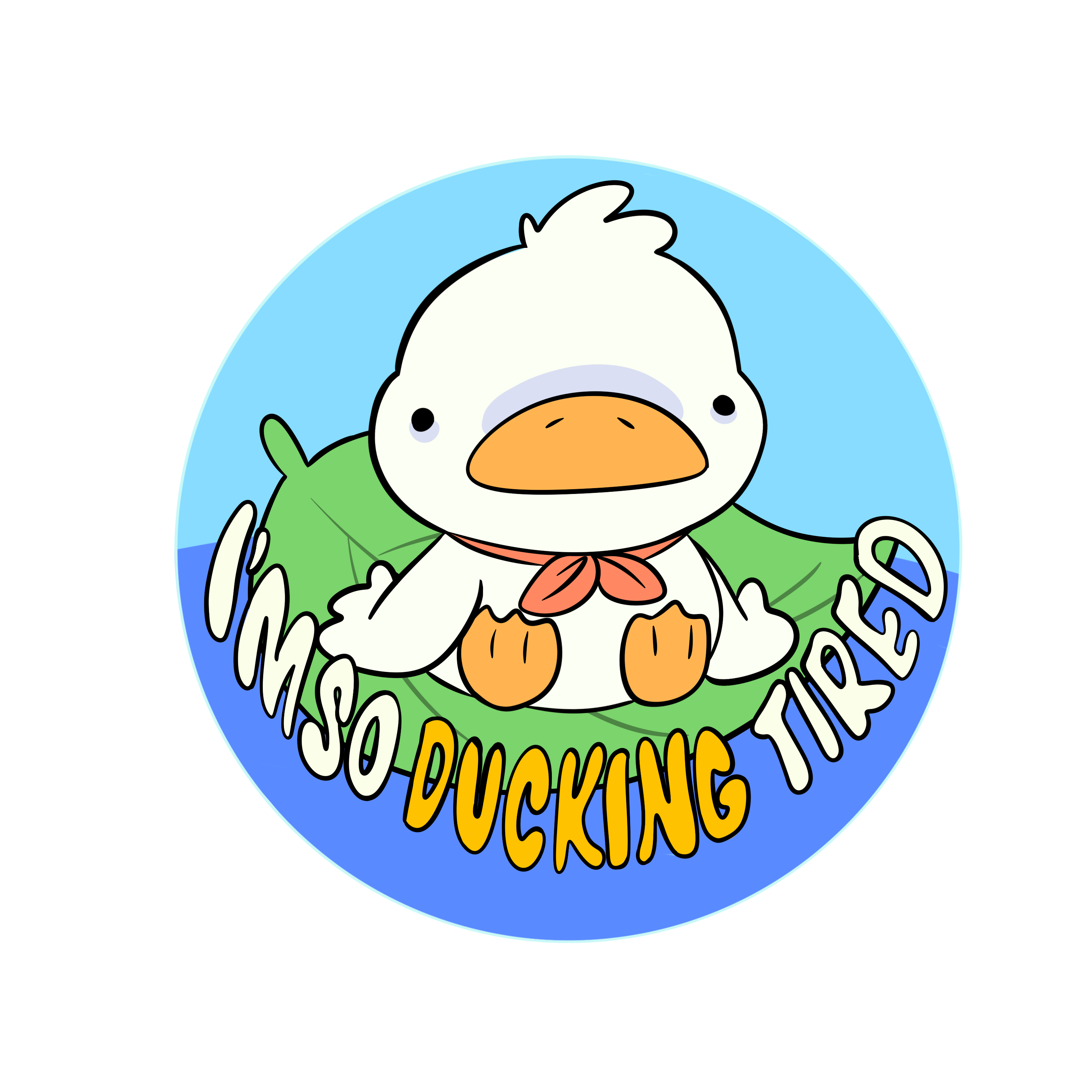 Ducking Tired Button