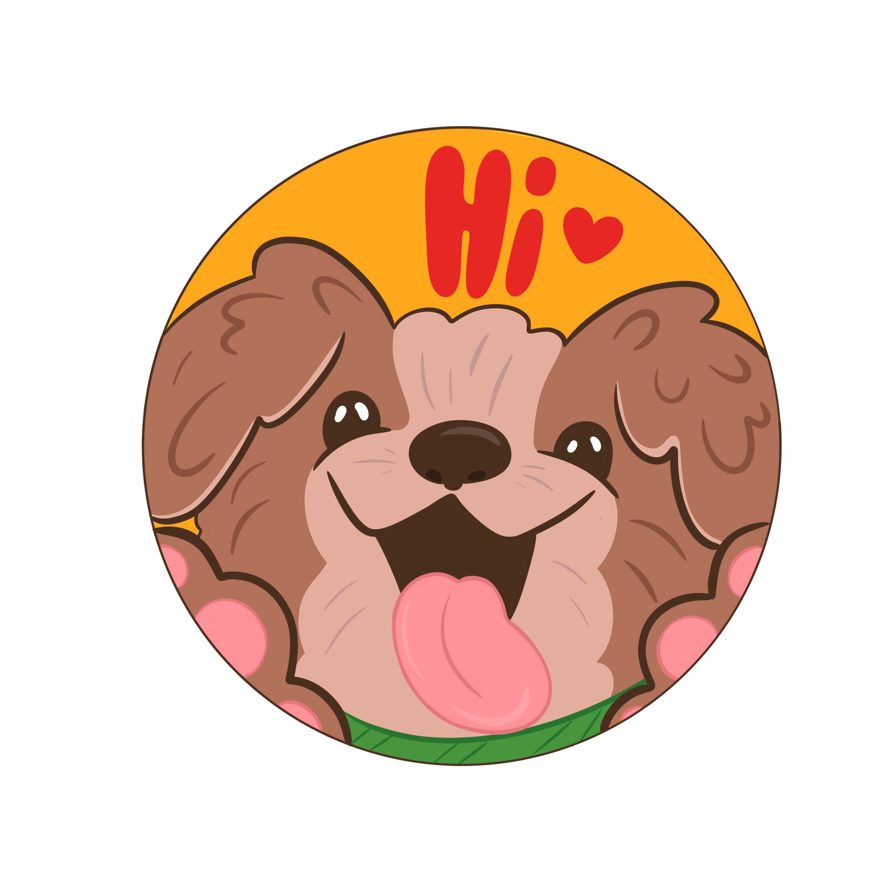 Hi Dog Button