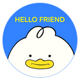 Hello Friend Sticker