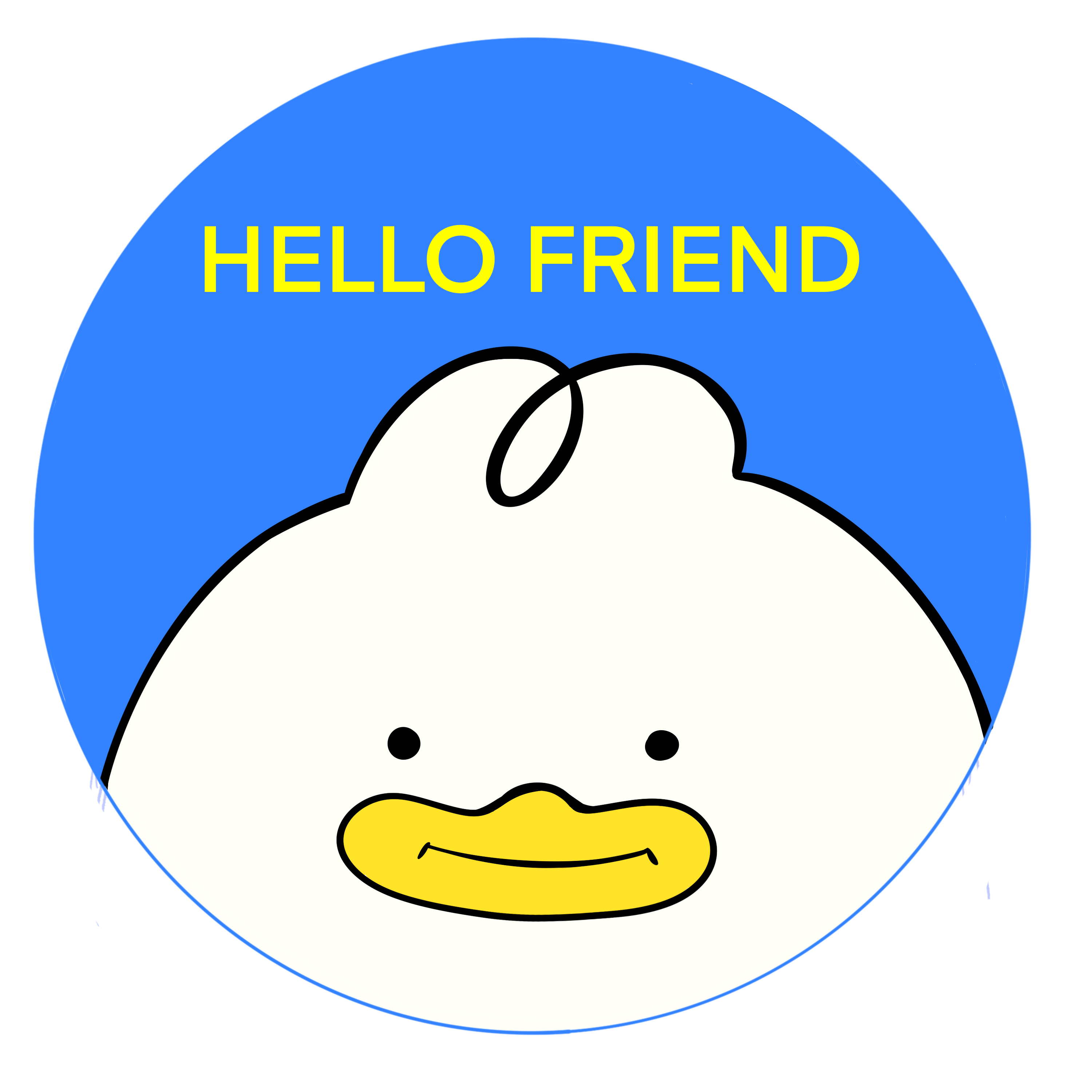 Hello Friend Sticker