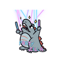 Godzilla Sticker