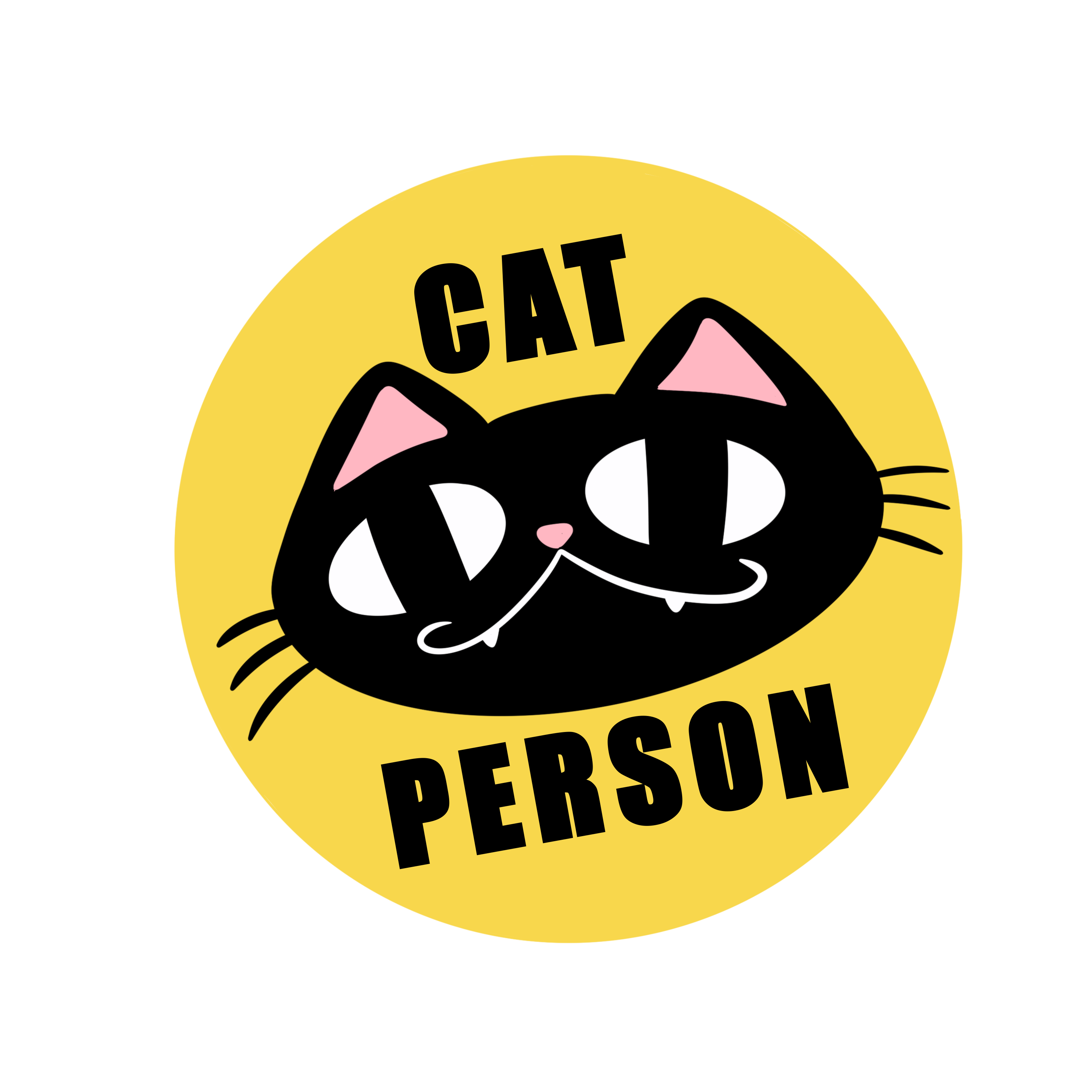 Cat Person Button