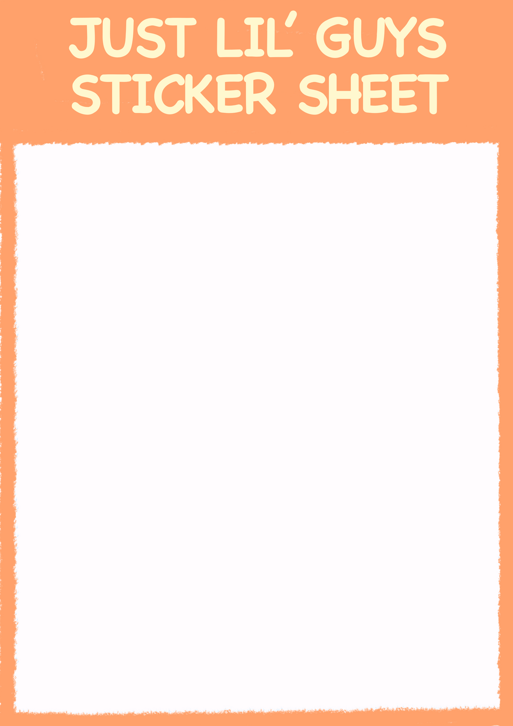 Little Guys Sticker Sheet