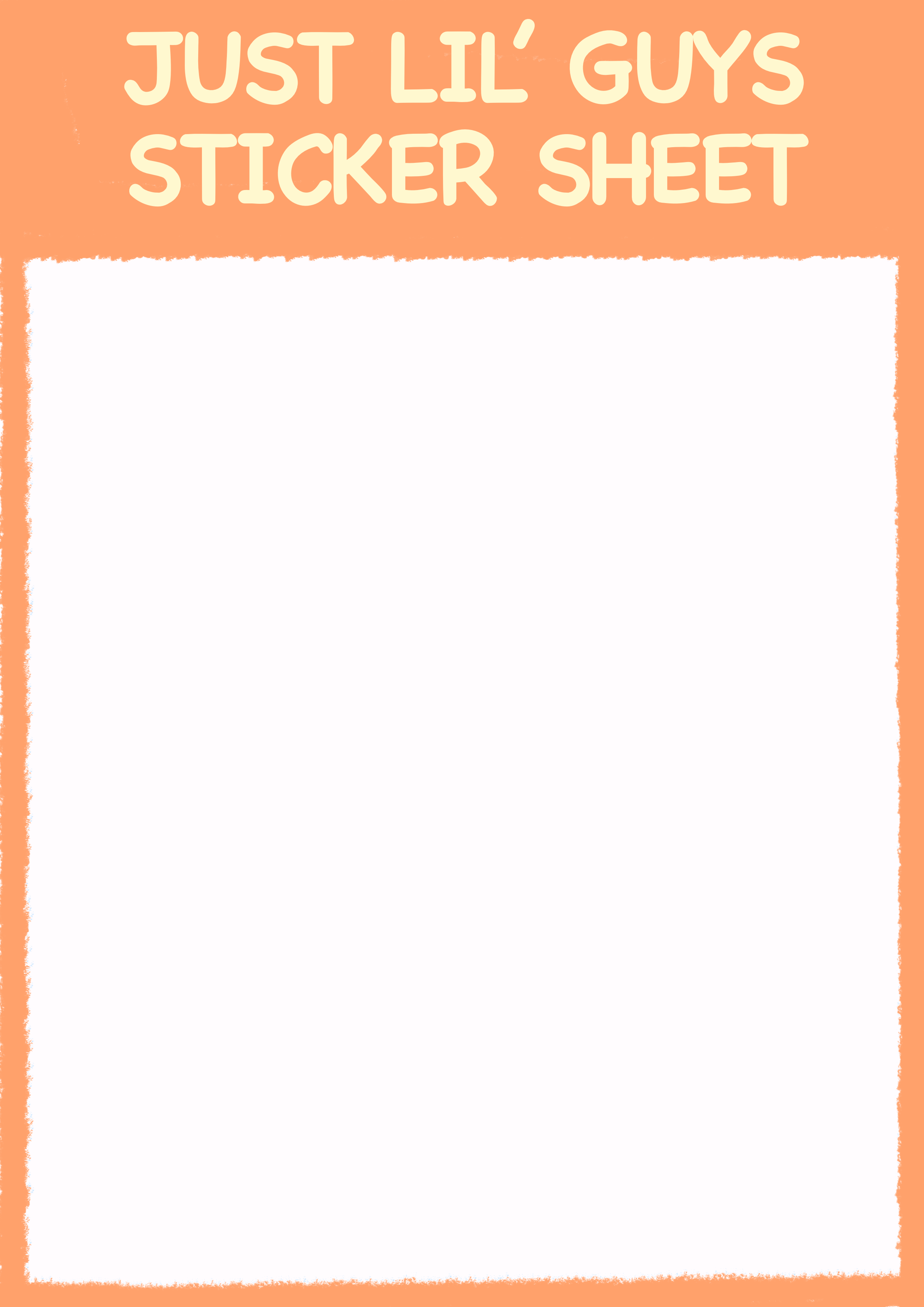 Little Guys Sticker Sheet