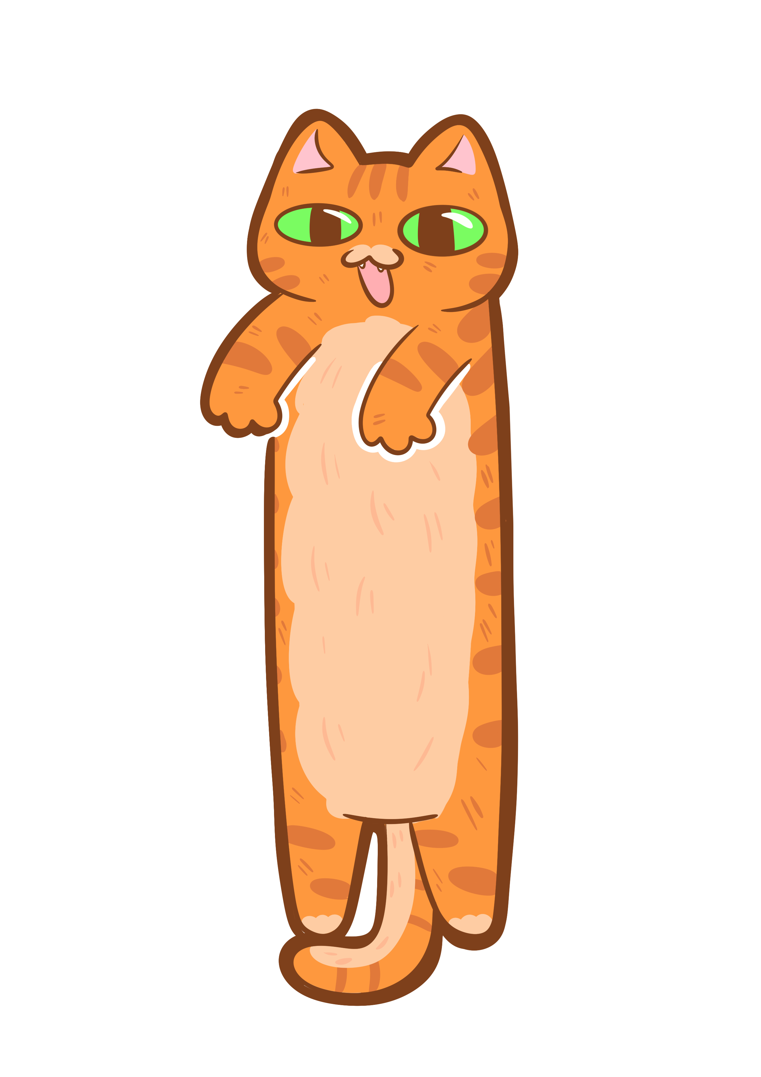 Hanging Cat Bookmark