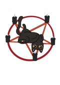 Pentagram Cat Sticker