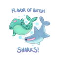 Flavour of Autism Sharks Sticker