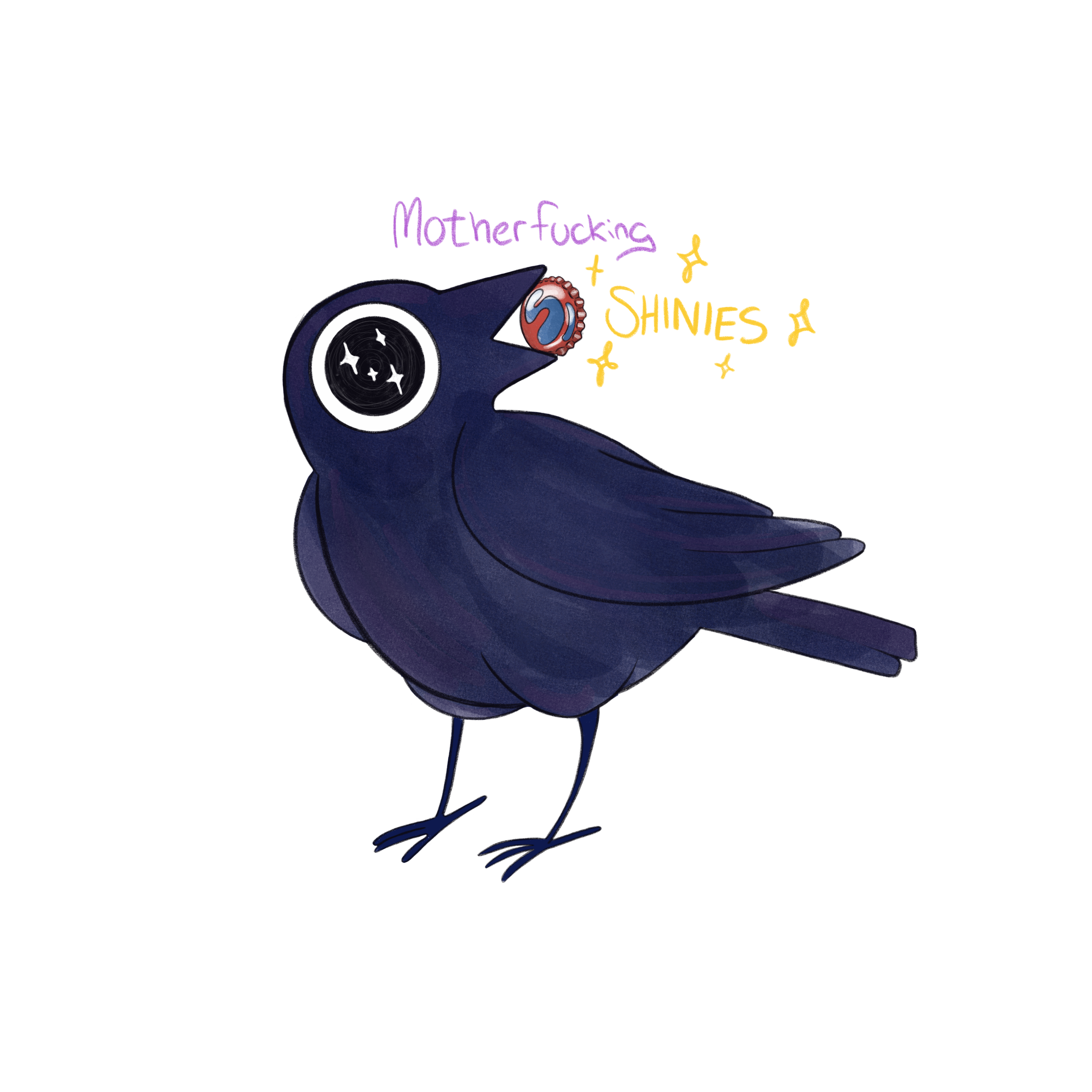 Shiney Birb Sticker