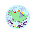 Stegaysaurus Button
