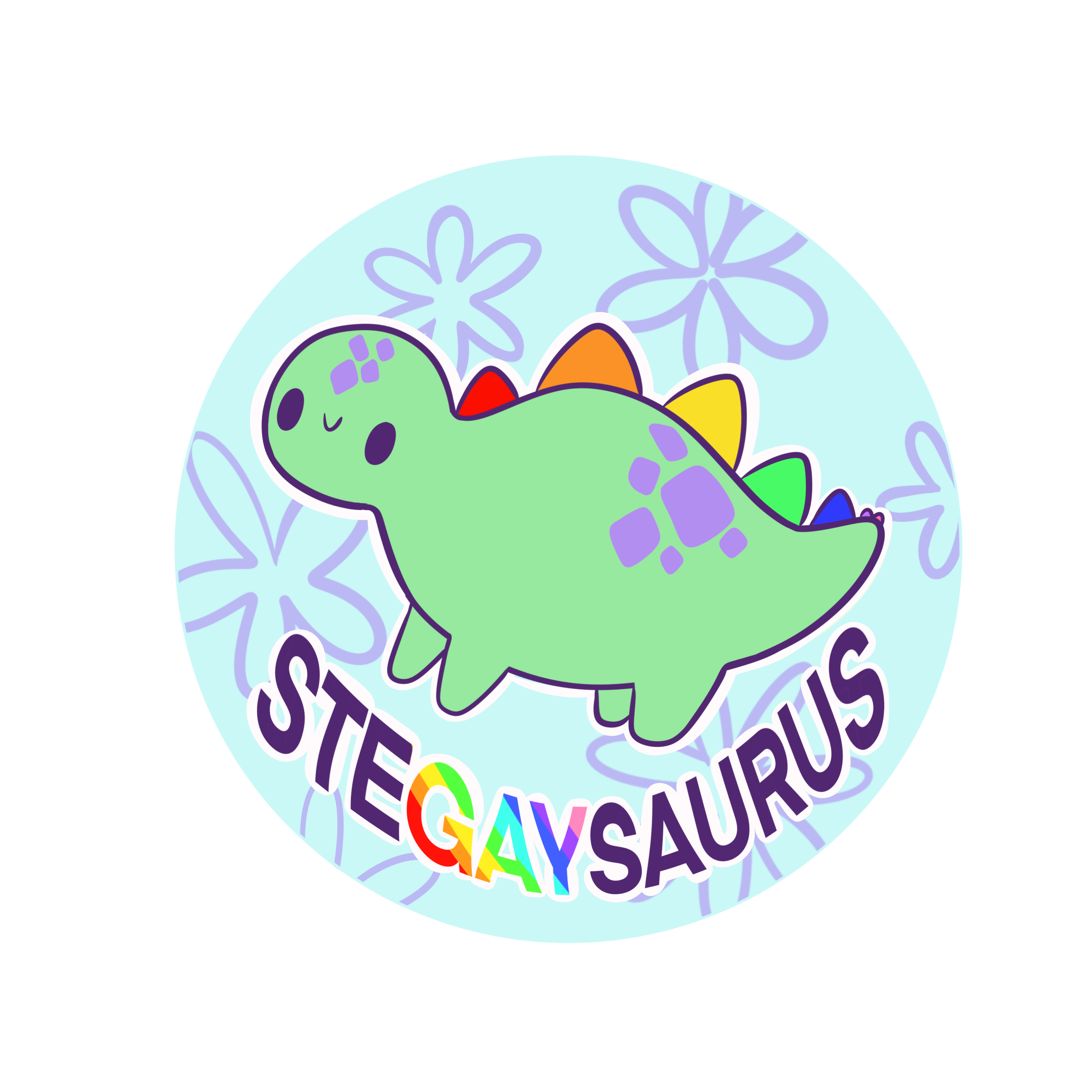 Stegaysaurus Button