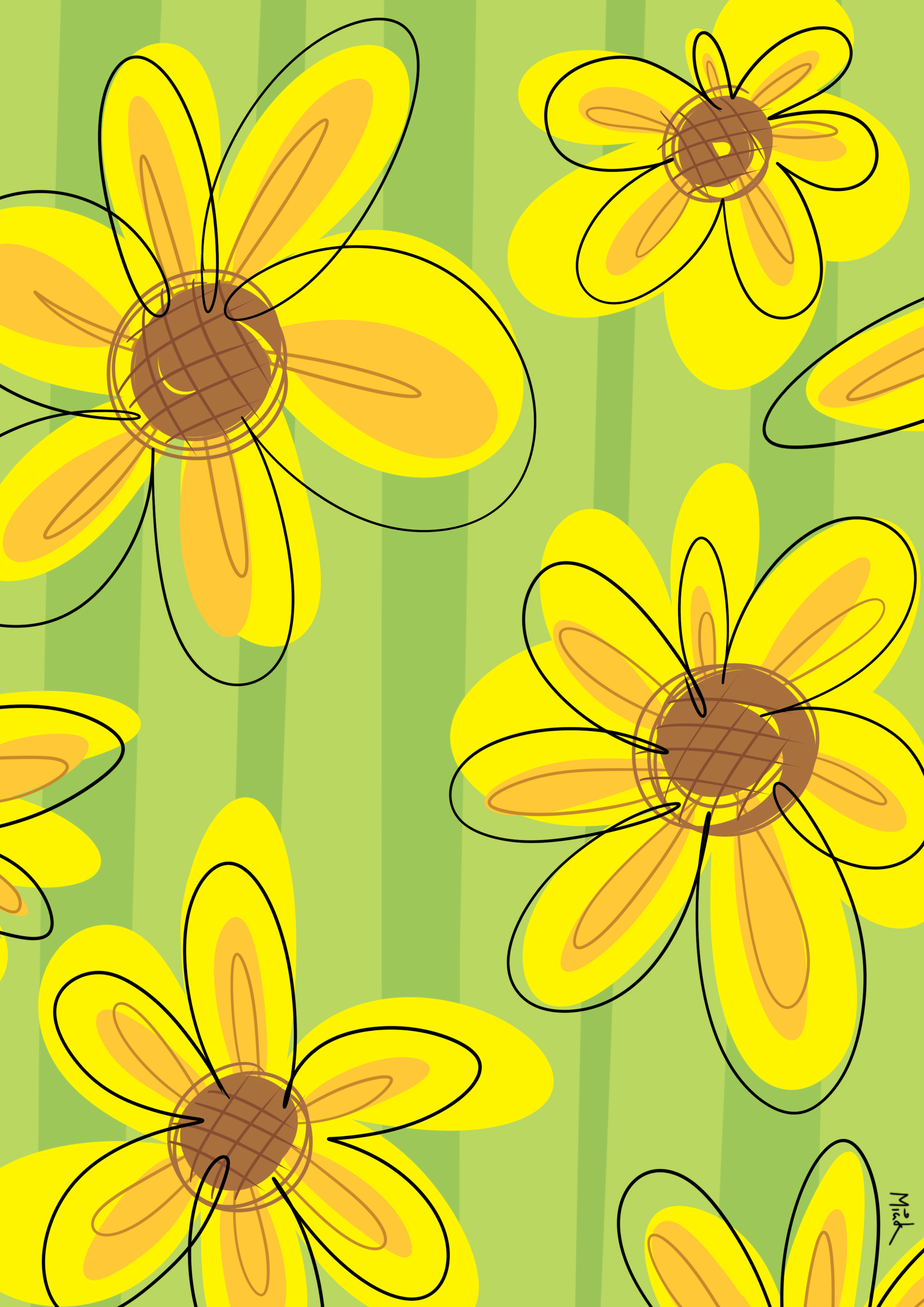 Sunflowers A4 Print