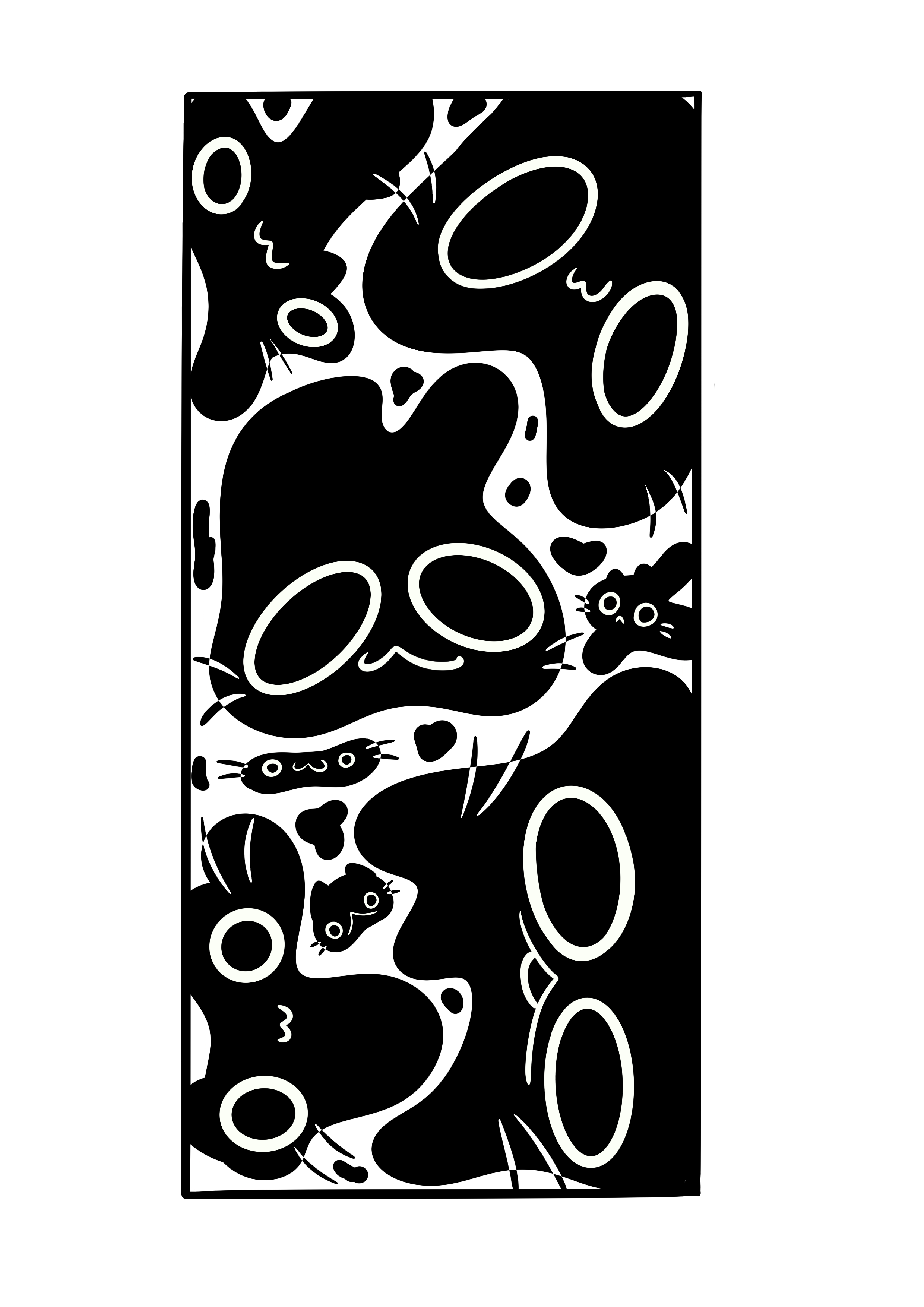 Black White Bookmark