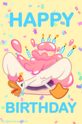 Birthday Duck kort