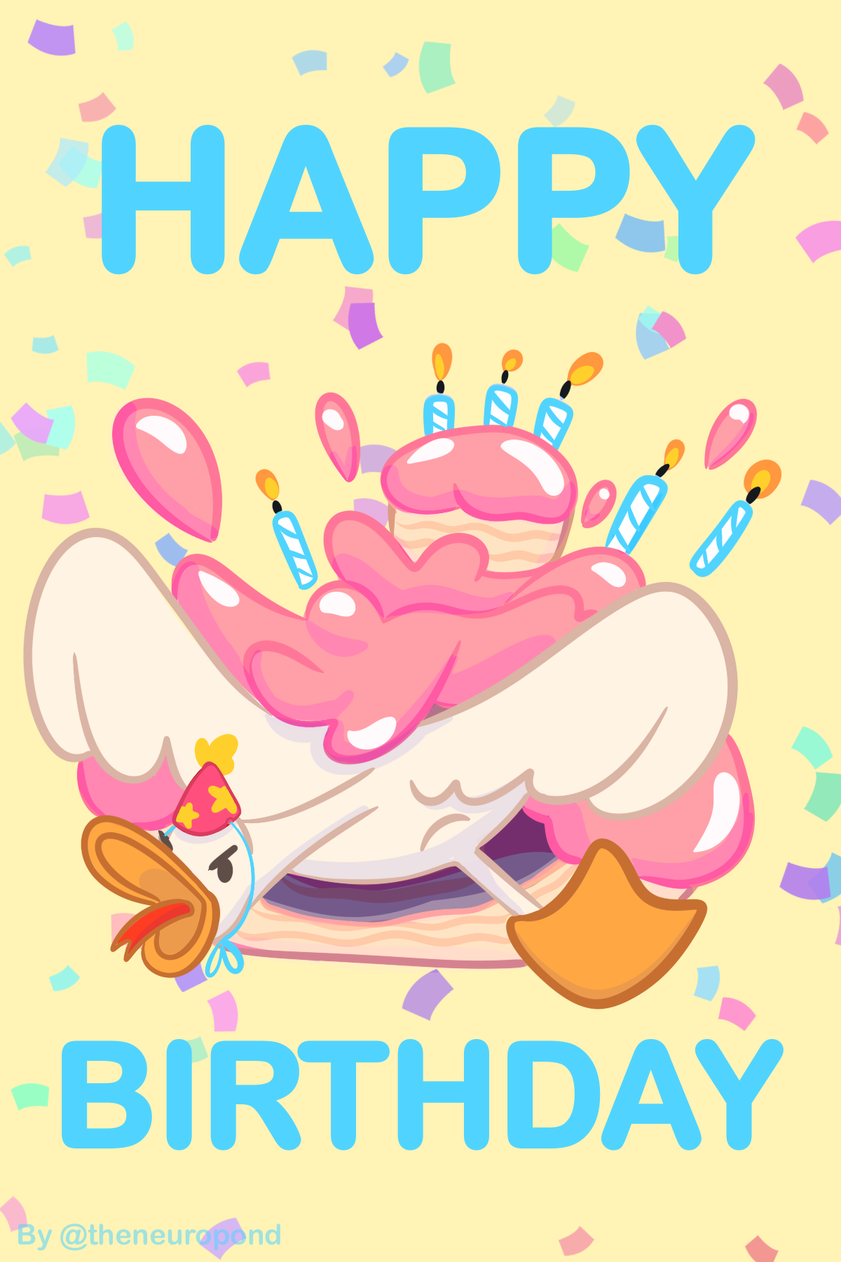 Birthday Duck kort