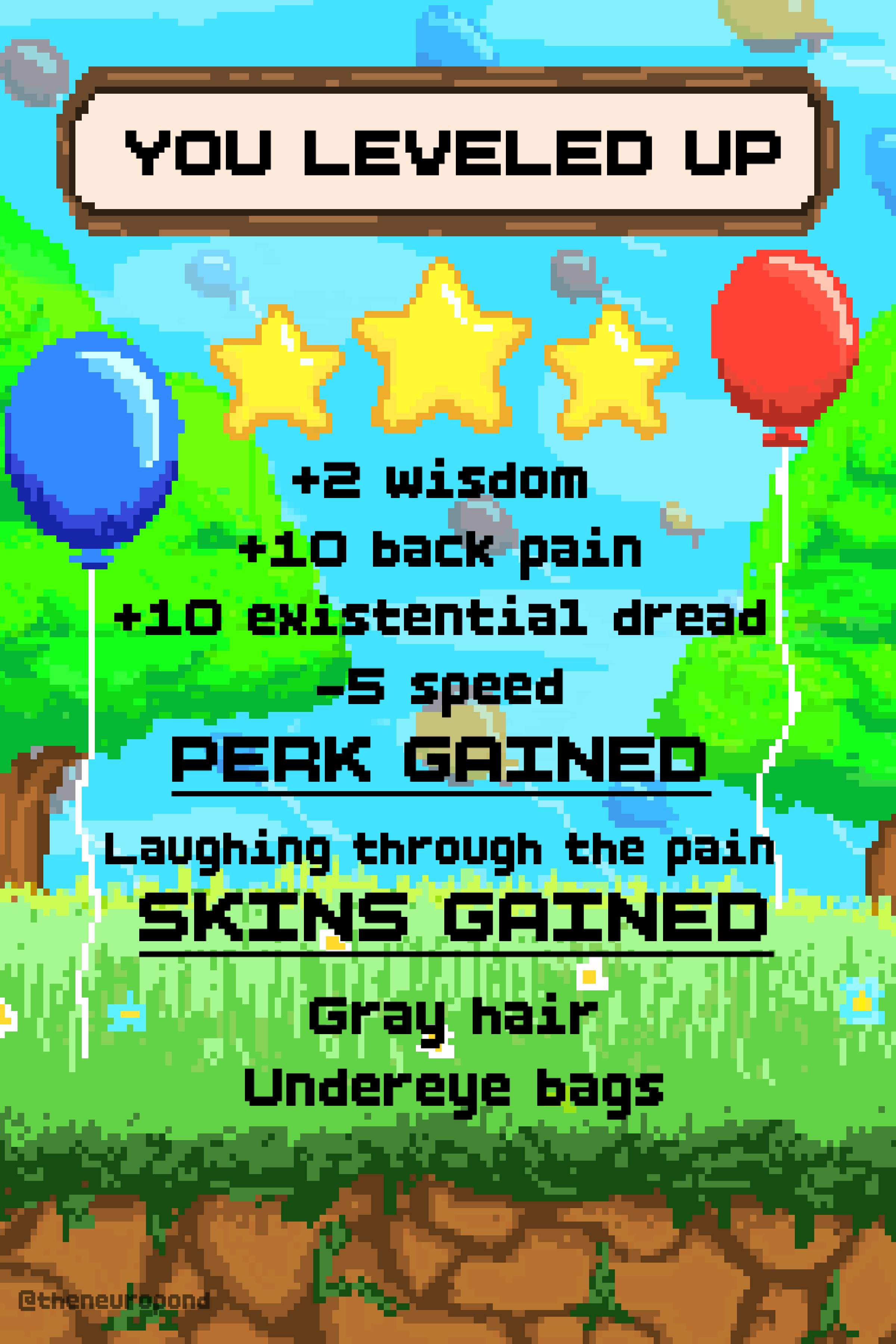 Birthday Pixel kort A6