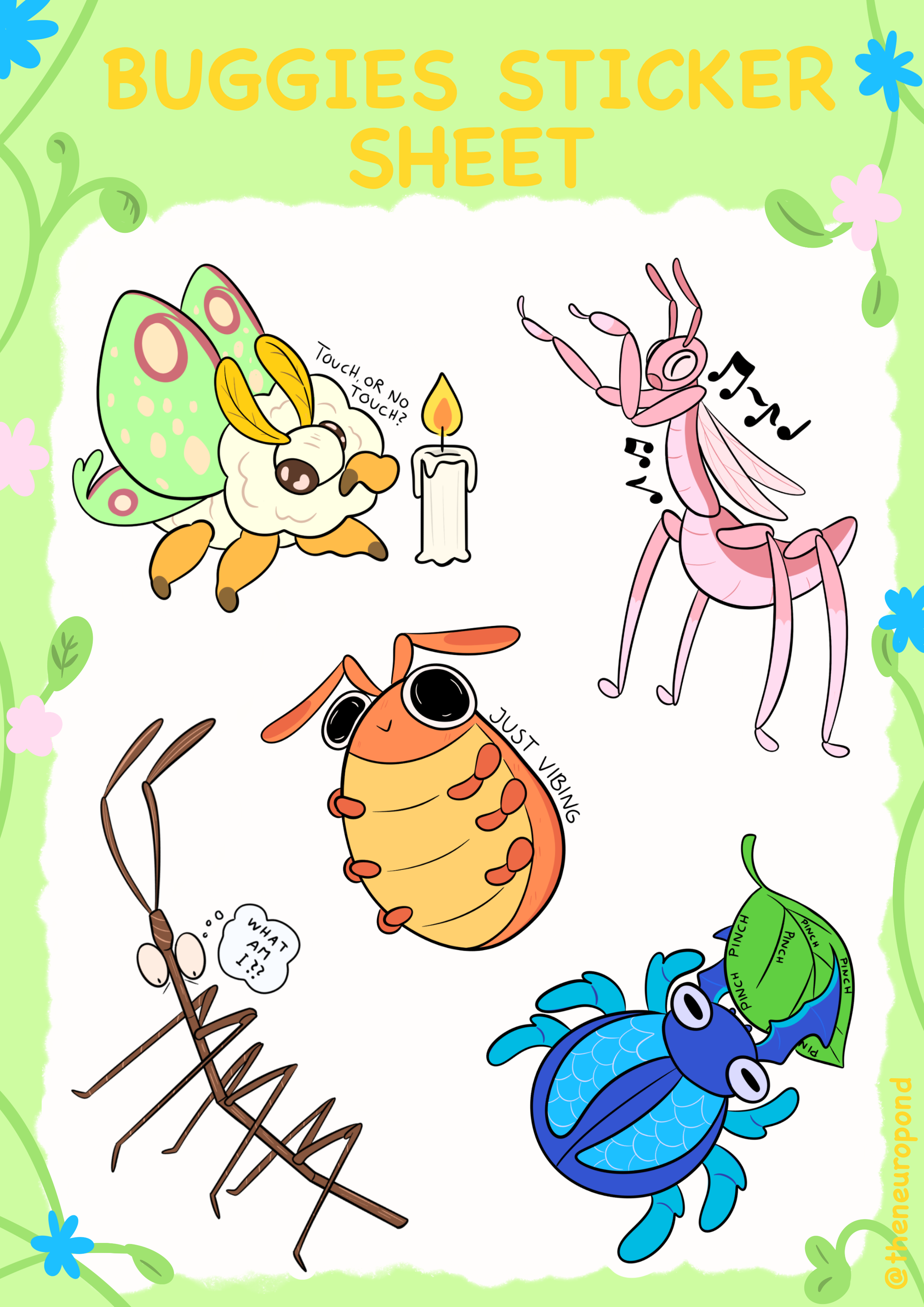 Bugs Sticker Sheet