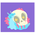 Snail Purple A6 Postcard