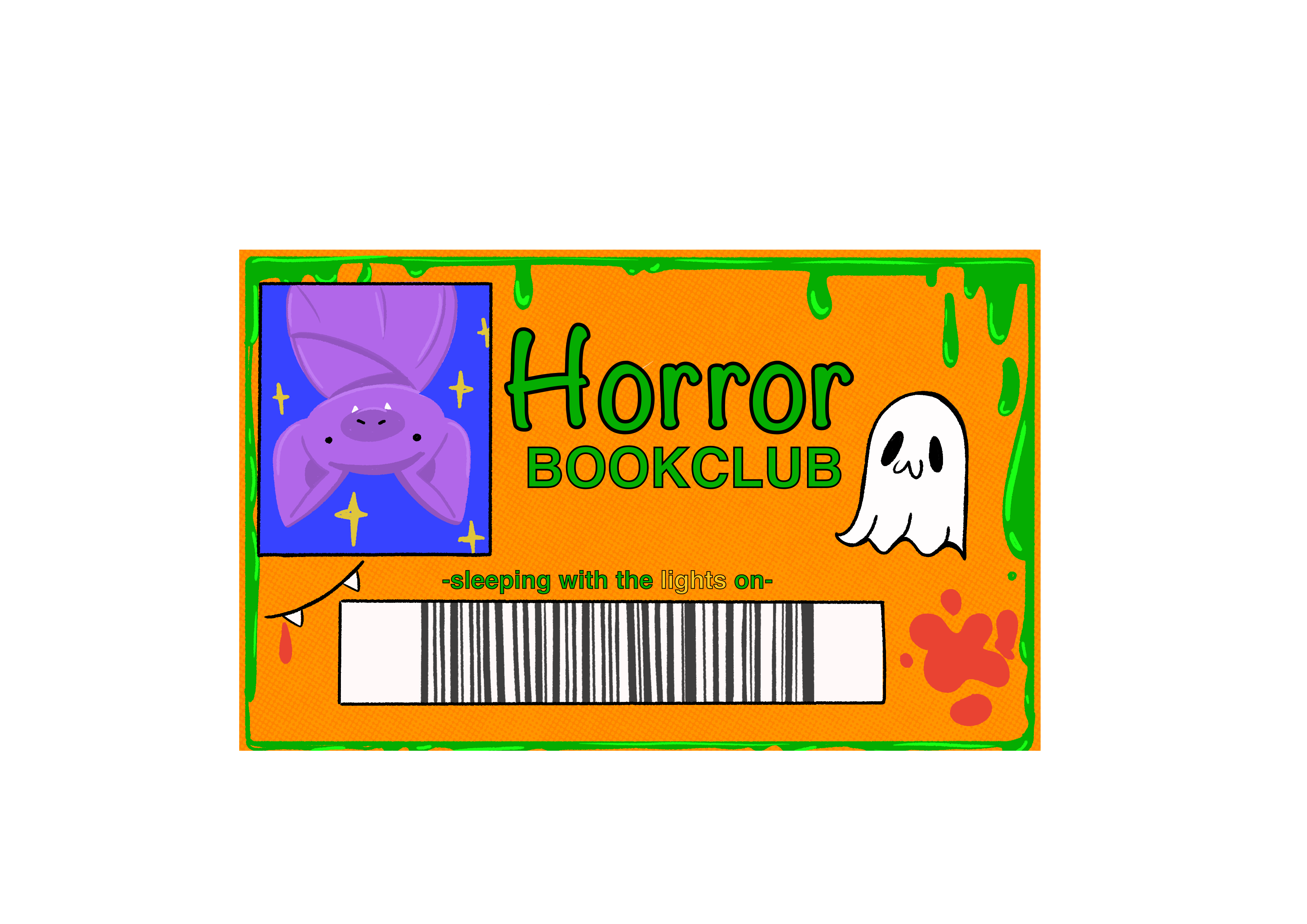 Horror Bookclub Bookmark