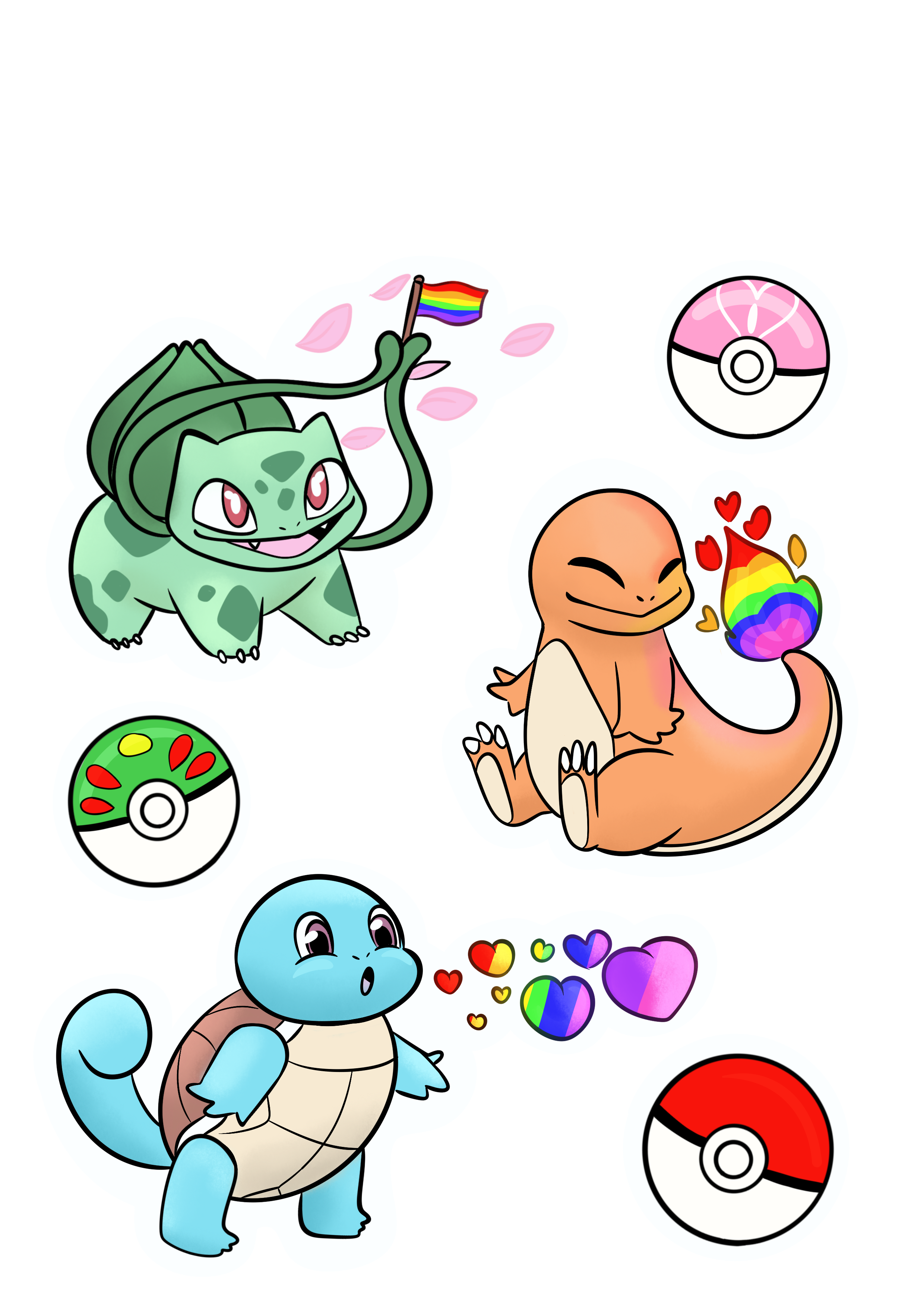Kanto Pride Sticker Sheet
