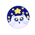 Star Cat Button