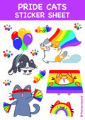 Pride Cats Sticker Sheet