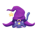 Magic Hat Cat Sticker
