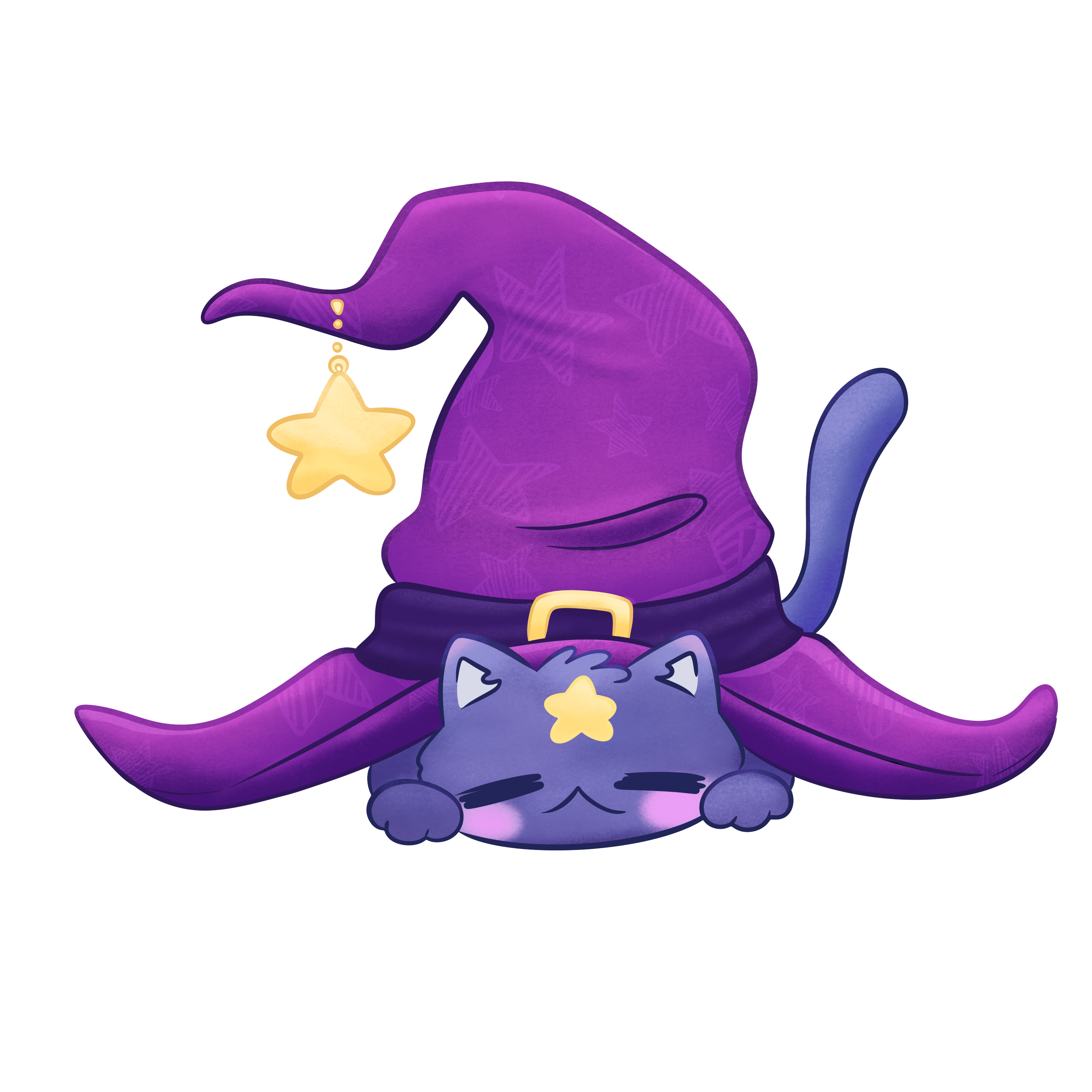 Magic Hat Cat Sticker