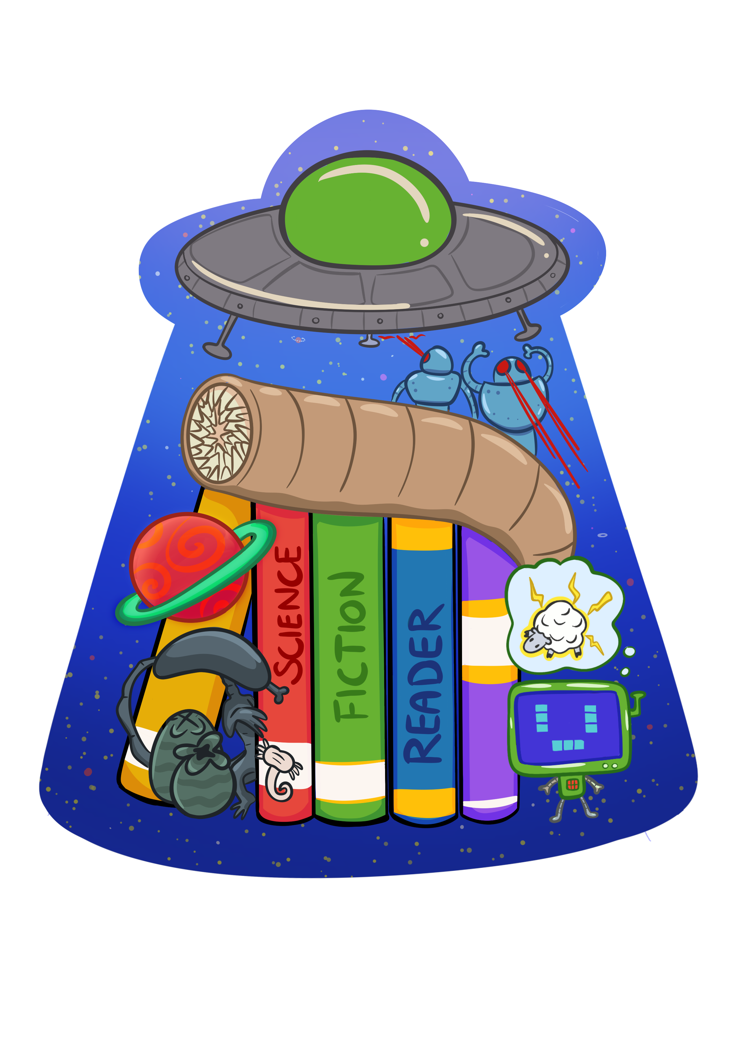 Scifi Reader Bookmark