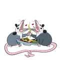 Possum Love Sticker